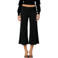 Women's Fold Over Low Rise Wide Leg Cropped Pant